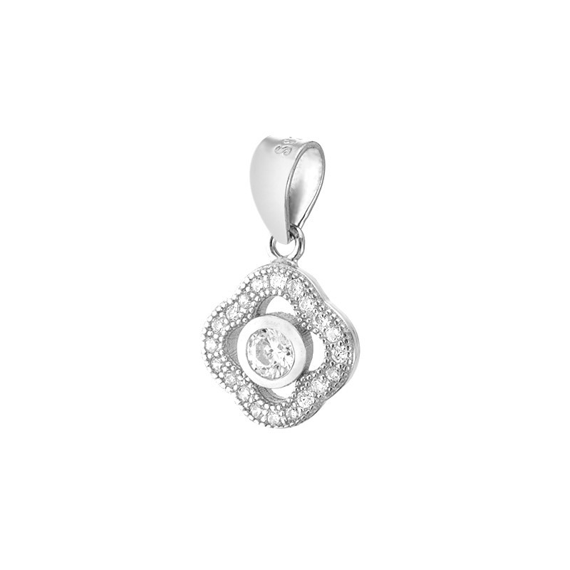 Piekny wisiorek ze srebra 925 z cyrkoniami.